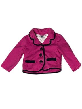 GAP Girls Hot Pink Jacket with Black Trim